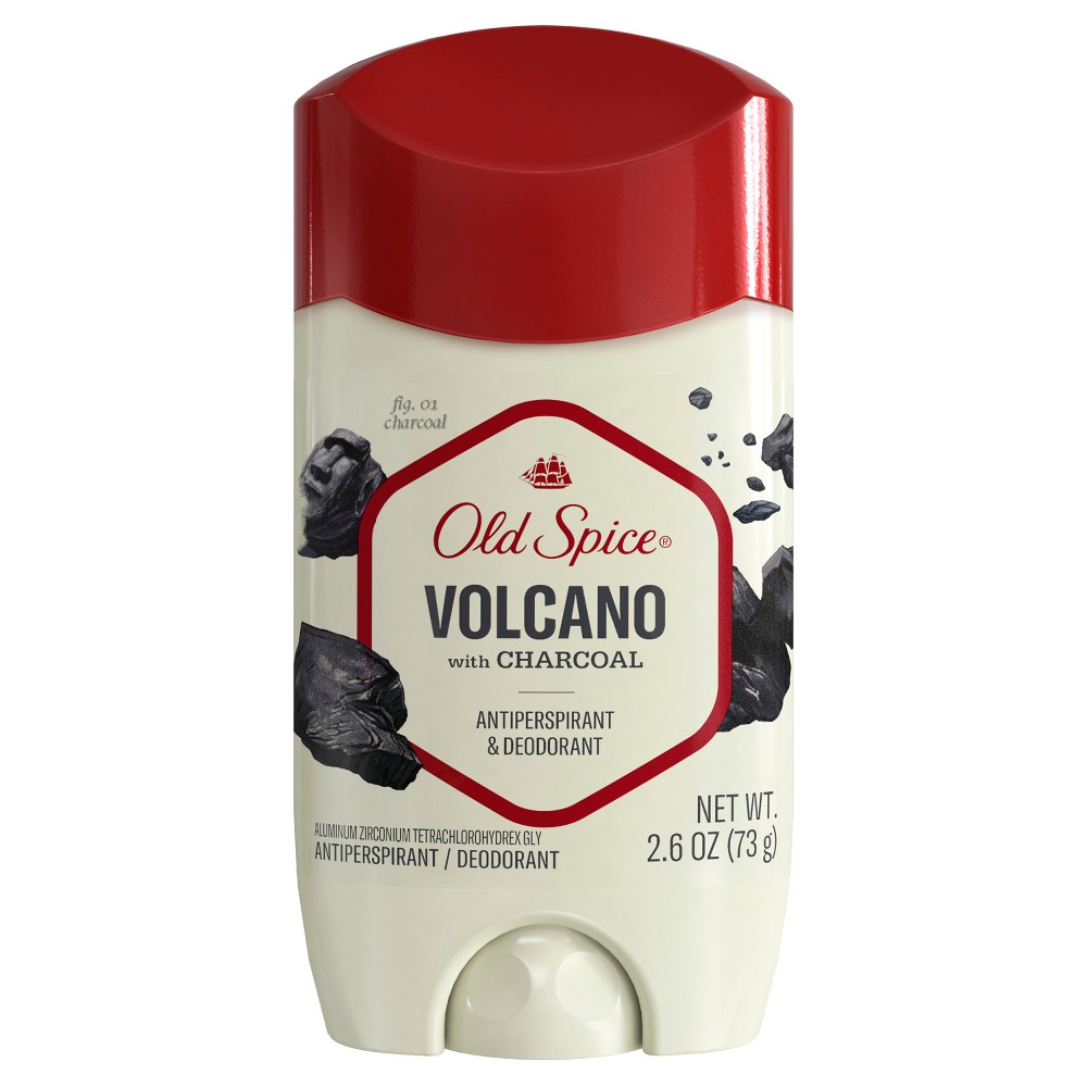 Photos - Deodorant Old Spice Men's Volcano with Charcoal Antiperspirant &  - 2.6oz 