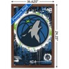 Trends International NBA Minnesota Timberwolves - Maximalist Logo 23 Framed Wall Poster Prints - 3 of 4