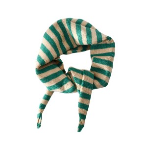 Anna-Kaci Striped Knit Scarf Lightweight Soft Stretch Fabric for Easy Styling 43.5×15 Inches - 1 of 3