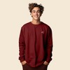 Dalix UFO Embroidered Cotton Classic Fit Long Sleeve Crewneck Tee Shirt Mens - 2 of 4