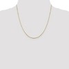 Black Bow Jewelry 0.95mm 10k Yellow Gold Diamond Cut Octagonal Box Chain Necklace - 2 of 4