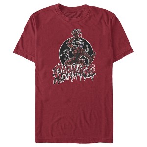 Men's Marvel Venom Carnage Circle T-Shirt - 1 of 4