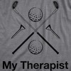 Womens My Therapist Golf T shirt Funny Sports Activity Golfing Graphic Novelty - Crazy Dog Women's T Shirt - 2 of 4