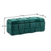 Fabric Upholstered Storage Ottoman with Safe Hinge, Bedroom and Living Room End Bench, Padded Entryway Footrest - 4 of 4