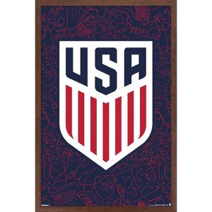 Trends International US Soccer - Logo Variant 25 Framed Wall Poster Prints - 1 of 4