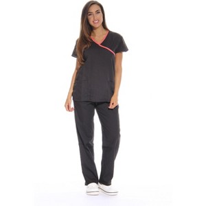 Just Love Women's Nurse Scrub Sets - Mock Wrap Style for Comfort and Style - 1 of 3