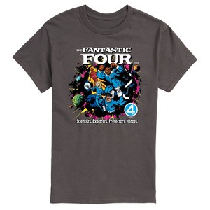 Men's - Marvel - Fantastic Four Vs Galactus Comic Book Cover Short Sleeve Graphic T-Shirt - 1 of 4