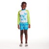 Andy & Evan  Toddler  Palm Tree Graphic Rashguard Set - 3 of 4