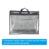 Unique Bargains Unique Handbag Dust Bags, Clear Purse Storage Organizer  PVC Dustproof Handbag Cover Transparent Purse Protector - 3 of 4