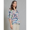 Jones New York V-Neck Print Tie-Sleeve Blouse - 2 of 3