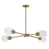 Lark Livie 4 - Light Chandelier in  Lacquered Brass - 3 of 4