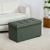 30" Storage Ottoman Bench, Ottoman with Storage, Leather Storage Bench, Hold up to 660lb for Living Room - 4 of 4