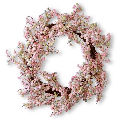Wreath - Light Pink (15.75")