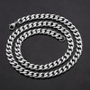 West Coast Jewelry Men's Polished Curb Chain Stainless Steel Necklace (9mm) - 24" - 4 of 4