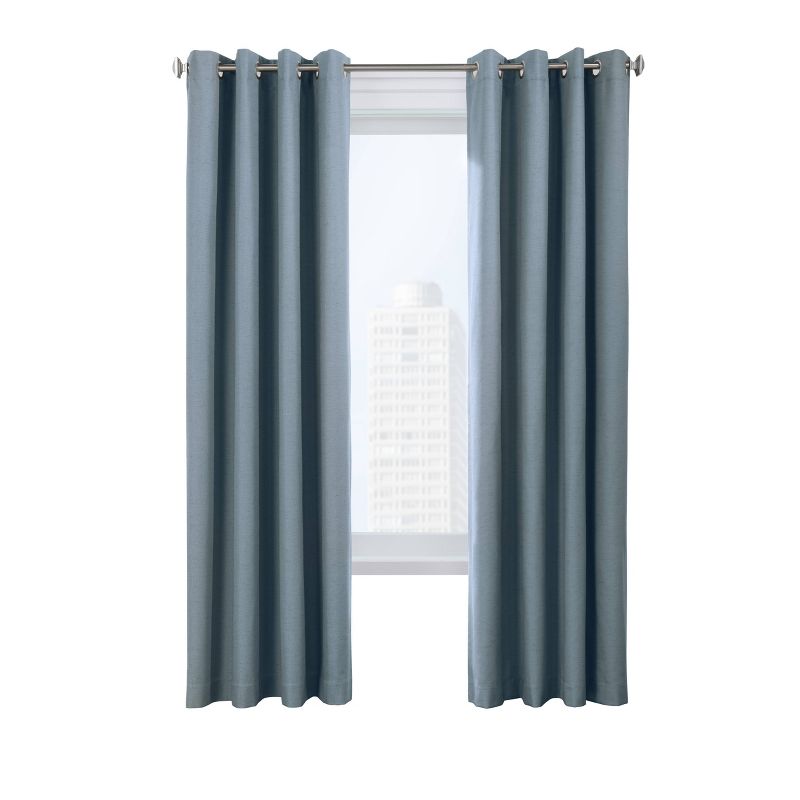Set of 2 Suprema Grommet Top Blackout Curtain Panels - Thermaplus, 4 of 7