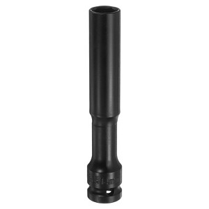 Unique Bargains 6 Point Square 1/2" Drive 5" Extra Long Phosphated CR-V Steel Deep Thin Wall Impact Socket - 1 of 4