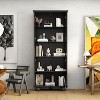 Famapy Bookshelf Storage Cabinet with 2 Acrylic Glass Doors and Shelves - image 2 of 4