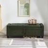 KTMBDW 48" Ottoman with Storage, Storage Ottoman Bench with Safety Hinge, Upholstered Entryway Bench with Seating for Bedroom, Living Room - 2 of 4