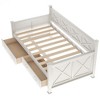NicBex Twin Size Daybed 80.6" L Modern Pine Bed Frame with 2 Storage Drawer for Bedroom, Living Room, No Box Spring Required - 4 of 4
