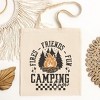 City Creek Prints Fires Friends Fun Canvas Tote Bag - 15x16 - Natural - 2 of 2