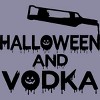 Women's Design By Humans Halloween and Vodka By melcu Racerback Tank Top - 2 of 3