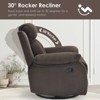 PAGED Compact Swivel Rocker Recliner for Small Spaces, 330lbs Capacity, 5-Min Tool-Free Assembly,3-Position Recline & 360° Swivel - 4 of 4