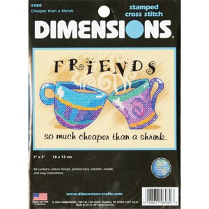 Dimensions Mini Stamped Cross Stitch Kit 7"X5"-Cheaper Than A Shrink - 1 of 2