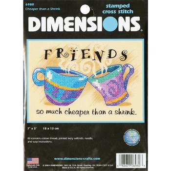 Dimensions Mini Stamped Cross Stitch Kit 7"X5"-Cheaper Than A Shrink