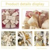 Aoibox 44x12 Inch Christmas Tree Topper Bow Gold Snowflake Ribbon for 6ft Tree Holiday Indoor Outdoor Party Decor 1 Piece - 3 of 4
