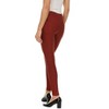 Premium Women's Stretch Ponte Pants With 5 Stylish Pockets - Perfect for Wear to Work - Dressy Leggings MS-1000 Rust X-Large - 2 of 3