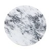 Treasure Trove Accents Accent Table Pandia Black/White: Round Iron Frame, Marble Top, 26" Height - 3 of 4