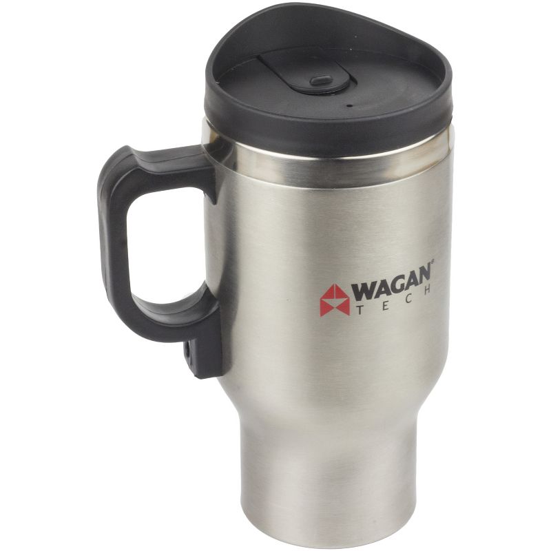 Wagan Tech® 12-Volt Deluxe Double-Wall Stainless Steel Heated Travel Mug, 2 of 10