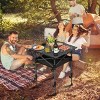 Portable Folding Camping Table With Adjustable Height Rustproof Carbon Steel Foldable Roll-Up Camping Table - 2 of 4
