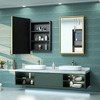 Keonjinn 17 in. W x 25 in. H Metal Framed Gold Rectangular Framed Recessed/Surface Mount  with Mirror,Gold - 2 of 4