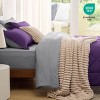 5/7 Pcs Bed in a Bag with Contrast Color Solid Design Bedding Set - 4 of 4