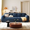 TiramisuBest 85.8" Wide Chenille Fabric 3-Seater Sofa with Tufted Style, Full Sponge Compression Design, with Powder-Free Foam - 2 of 4