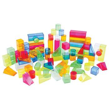 Joyn Toys Transparent Light and Color Blocks  - 108 Pieces
