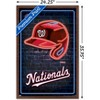 Trends International MLB Washington Nationals - Neon Helmet 23 Framed Wall Poster Prints - 3 of 4