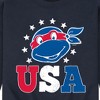 Men's - Teenage Mutant Ninja Turtles - Raphael USA Red White Blue Graphic Fleece Sweatshirt - 2 of 4