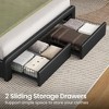Greenstell Bed Frame with Upholstered  Storage Headboard & Charging Station and  LED Light & Storage Drawers - 4 of 4