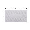 Knightbridge Diagonal Racetrack 100% Cotton Reversible Bath Rug White - 2 of 4