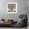 Amanti Art Mid Century Breeze Block Wall with Cactus by Tom Windeknecht Wood Framed Wall Art Print - 4 of 4