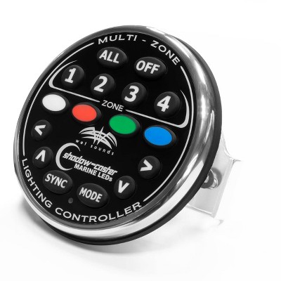 Wet Sounds Multi-Zone RGB LED Lighting Controller with Stainless Steel Bezel