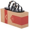 Gallery Seven - Women's Tri-Strap Buckle Slide  Sandal - 3 of 4