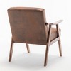 CAVINAS Accent Chair Comfy Chair Lounge Chair with Microfiber Upholstery and Solid Wood Frame for Living Room, Bedroom - 4 of 4