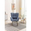 NicBex Rocking Chair Upholstered Accent Chair with Padded Chair Armchair Reading Chair Comfy Chair for Living Room, Bedroom - 2 of 4