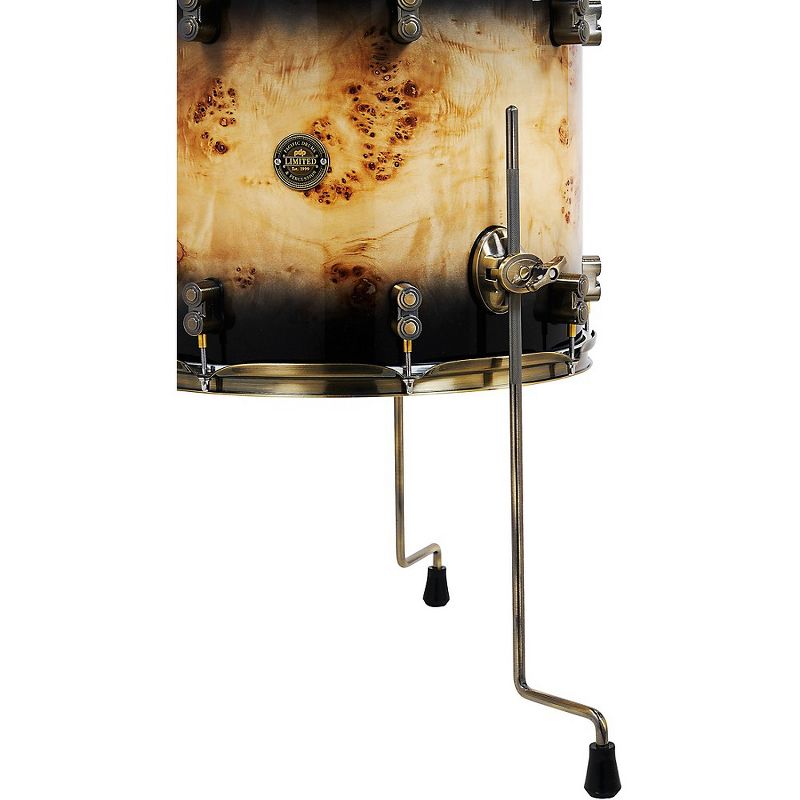 PDP by DW Limited-Edition Mapa Burl 4-Piece Shell Pack With Antique Bronze Hardware Black Burst, 5 of 7