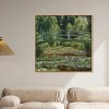 Monet - The Japanese Footbridge and the Water Lily Pool Giverny Canvas Impressionism Wall Art by Art Remedy Framed - 2 of 4