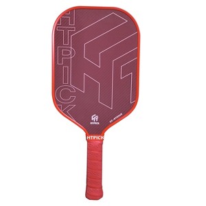 AENKYO 16.5 Inch Fiber Pickleball Paddle - Cold Pressed Kevlar Face, USAPA Approved Carbon Fiber Purple/Black Racquet - 1 of 4