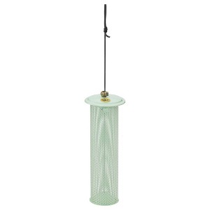 Birds Choice Metal Modern Farmhouse Finch Tube Bird Feeder Sage Green - 1 of 4